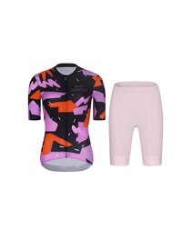 RIVANELLE maillot corto y pantalón corto - BIKE´S GOOD - rosa/multicolor/negro